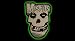 MISFITS - Metallic Skull And Logo - Sticker