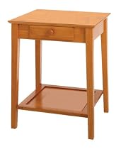 Winsome Wood Printer Stand with Drawer and Shelf, Honey