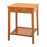 Winsome Wood Printer Stand with Drawer and Shelf, Honey