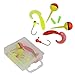 Yogayet Mini Pocket Ice Fly Fishing Rod and Reel Combos Set Aluminum Alloy Pen Fishing Pole 38'' Sea Saltwater Freshwater Kit Green