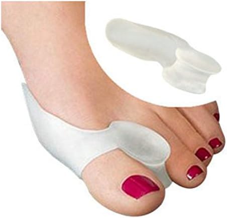 Hot Soft Beetle-crusher Bone Ectropion Toes Outer Appliance Silica Gel Toes Separation Health Care Products 2pair=4pcs.