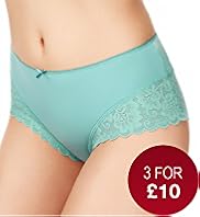 Lace Trim Midi Knickers