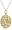 Gold over Sterling Silver "Mom, Understanding, Warm, Wise Strong, Loving, Sweet, Devoted, Beautiful, I Love You" Circle Graffiti Pendant Necklace, 18"