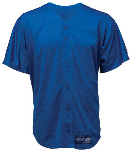 Mizuno Men's Full Button Mesh Short Sleeve Baseball Jersey