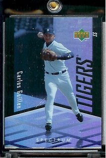 2007 Upper Deck Spectrum Baseball Card #17 Carlos Guillen Detroit Tigers - Mint Condition - In Protective Display Case !