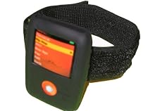 Black Silicone Skin Case Cover and Sports Jogging Armband for Creative Labs Zen V / V Plus + 1gb 2gb 4gb 8gb