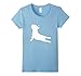 Women's French Bulldog Yoga T-Shirt Medium Baby Blue