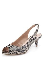 Peep Toe Stiletto Heel Slingback Shoes