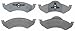 ACDelco Silver 14D820M Semi-Metallic Front Disc Brake Pad Set