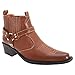 US Brass Mens Eastwood Cowboy Ankle Boots
