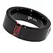 Panvisionary Stainless Steel Ring Black Squared Band Red Rectangular Floating Cz