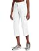 Calvin Klein Performance Women's Multi Pocket Convertible Capri, White, Small