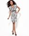 BCBGMAXAZRIA Dress, V-Neck Printed-visli Cheap Deals