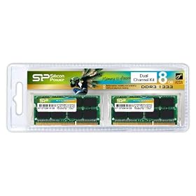 �V���R���p���[ ���������W���[�� 204Pin SO-DIMM DDR3-1333�iPC3-10600�j 4GB�~2���g SP008GBSTU133V22