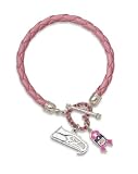 Logoart Seattle Seahawks Breast Cancer Awareness Pink Rope Bracelet