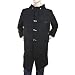 RMC Martin Ksohoh black wool fishermans duffle coat RMC2336