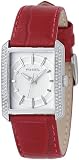Fossil Women's Red Leather Crystal Watch #FS4416