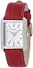 Fossil Women's Red Leather Crystal Watch #FS4416