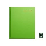 Pirongs S160 2012-2013 Green Week-to-view Academic Diary - available in ten different colours
