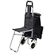 Maxam 2-Compartment Trolley Bag with Folding Chair