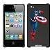Captain America on HardCandy iPhone 4 Case (Black)