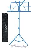 Portable Blue Folding Sheet Music Stand with Carrying Bag