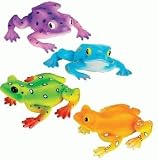 Miniature Colorful Frog Collection Figurines, 4-Styles, 4-pc Set