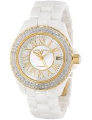 Swiss Legend Womens 20051-WWWGR Karamica White High Tech Ceramic Diamond Watch