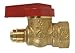 B & K Gas Ball Valve Forged Brass Chrome Plated Boxed 3/8 " Flare X 1/2 " Female
