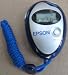 Sports Timer / Epson / Timer0275 / Blue Color / New in Orignial Package, package is shelf worn . Collectible Epson branded item . Features Time / Calendar Display , 24 hour stopwatch , alarm , Hourly Chime , 12 / 24 hour mode option