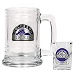 Colorado Rockies Boilermaker Set - Primary Logo MLB Baseball