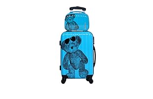 Lulu Castagnette Set Trolley rígido + neceser (Azul)