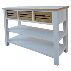 Anrichte Konsole wei� H87cm Massivholz Landhaus-Stil