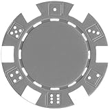 100 Striped Dice Chips - Gray