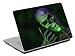 Laptop Skin / Notebook Art Decal (Computer Skin) Fits 13.3 14 15.6 - Green Skeleton