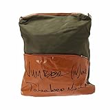 Multi-purpose Casual Women Cavas Shoulder Bag Tote Messenger Handbag Backpack-Green Brown