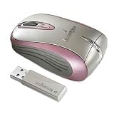 (Price/EA)Wireless Mouse, 2.4GHz, 30' Range, 3-1/4x2x1-1/4, Pink