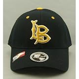Top Of The World California State Long Beach 49Rs Black 1-Fit Stretch Cap