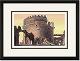 Black Framed/Matted Print 17x23, Tomb of Cecilia Metella Black Framed/Matted Print 17x23, Tomb of Cecilia Metella