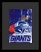 New York Giants Helmet Ny Skyline Nfl Art White Wood-Mounted Poster Print - 11