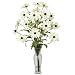 Nearly Natural Cosmos w/Vase Silk Flower Arrangement