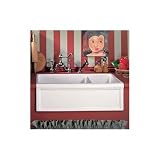 Herbeau 4613-20 Fireclay Double Farm House Sink, White