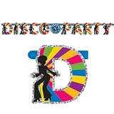 Girlande Disco Party, 230cm -70er-Disko-Deko-