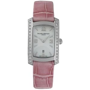 Baume and Mercier Hampton Milleis Diamond Pink Ladies Watch 8683