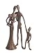 Family of Four Cast Bronze Sculpture