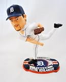 Detroit Tigers 2012 Official MLB #35 Justin Verlander Team Logo base action Bobble Head