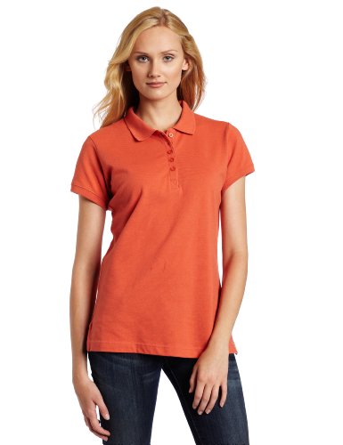 Dickies Women's Pique Polo Shirt, Sunset, Medium