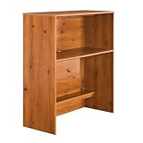 Logik Collection Twin Loft Bed Desk in Sunny Pine Finish By South Shore Fur ....