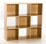 ClosetMaid 9-Cube Organizer, Maple Finish #8645