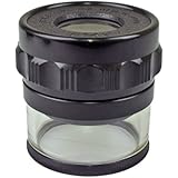 PEAK TS1983 Full Focus Scale Loupe, 10X Magnification, 0.8" Lens Diameter, 1.1" Field View